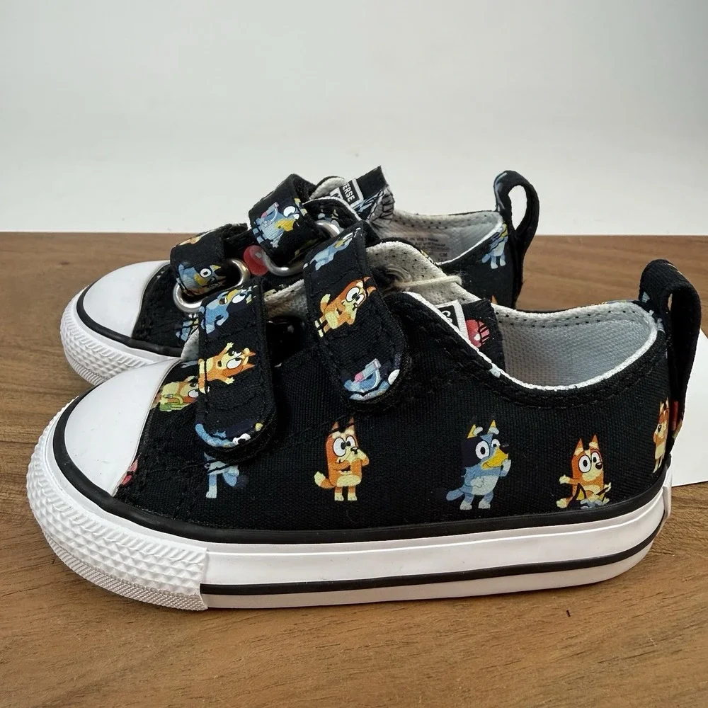 New Little Kids Converse Bluey Chuck‎ Taylor All Star 2V OX Sneakers Size 5 C